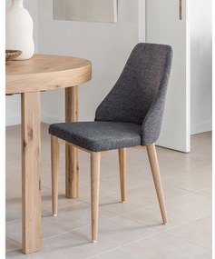 Tmavosivá jedálenská stolička Rosie – Kave Home