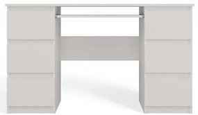 Písací stôl Kuba Biela Mat Antracit