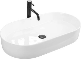 Keramické umývadlo na dosku REA NADIA 71x38,5 cm biele