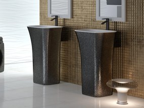 Besco Voľne stojace umývadlo z liateho mramoru Assos Glam G UM VS 52x41x85 cm