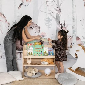 Univerzálna montessori polica 2v1 – prírodná