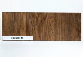 Okrúhly rozkladací jedálenský stôl GONO rustikálny