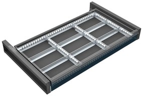 Organizér náradia do zásuvky skríň KOVOS so šírkou 950 mm, 9 priehradok