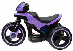 Baby Mix Detská elektrická motorka Police, fialová