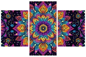 Obraz - Kaleidoskopická mandala (90x60 cm)
