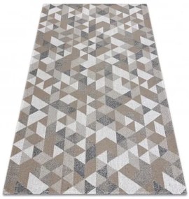 Koberec EKO SIZAL BOHO Casa Trojuholníky 2816 krém / taupe
