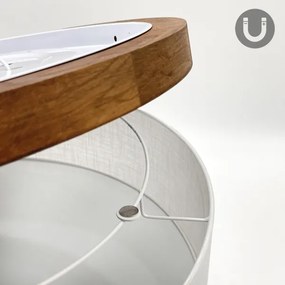 Brilagi - LED Stropné svietidlo BELLADONNA 3xE27/15W/230V pr. 50 cm biela/dub čerešňa