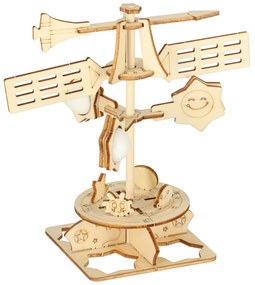 KIK Dřevěné puzzle 3d vědecký model větrné lopatky