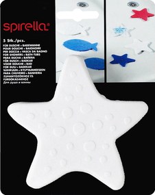 Detské protišmykové podložky v súprave 5 ks do vane 13x13 cm Asterie – Spirella