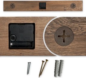 Minimalistické elegantné hodiny dubové drevo I SENTOP MAS023-3169