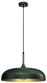 Milagro Luster na lanku LINCOLN 1xE27/60W/230V pr. 45 cm zelená MI1797