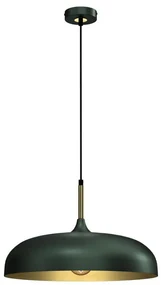 Milagro Luster na lanku LINCOLN 1xE27/60W/230V pr. 45 cm zelená MI1797