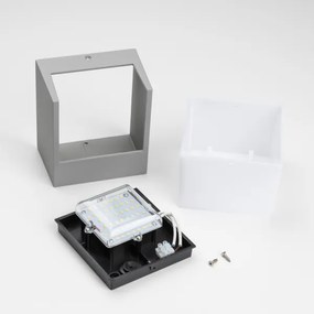 Brilagi - LED Vonkajšie nástenné svietidlo TERNI LED/12W/230V šedá IP44