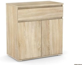 Drevona, komoda REA AMY 5, dub Bardolino