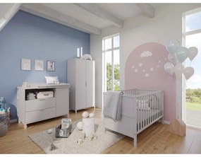 Krémová detská komoda 115x92x54 cm Alkmaar – Germania