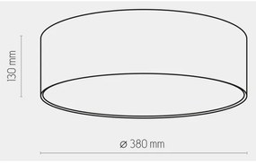 Detské stropné svietidlo RONDO KIDS 4xE27/15W/230V modrá