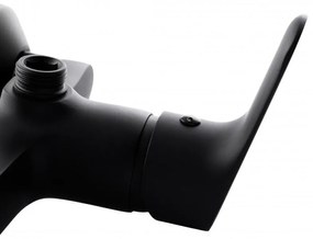 Erga Beso, nástenná sprchová batéria 150mm, čierna matná, ERG-YKA-BW.BESO-BLK