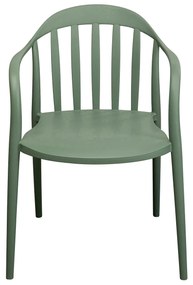 Flores kreslo sivozelené