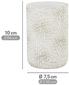 Biely/v zlatej farbe téglik na zubné kefky z polyresínu Montalfano – Wenko