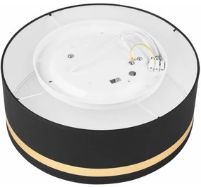 Stropné svietidlo SIRJA STRIPE 2xE27/15W/230V pr. 35 cm čierna