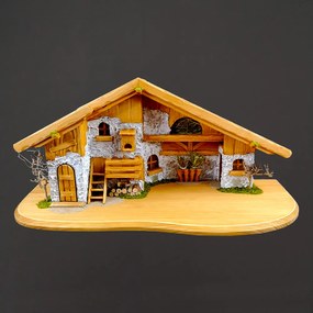 AMADEA Drevený betlehem BEZ FIGURÍK 65 cm