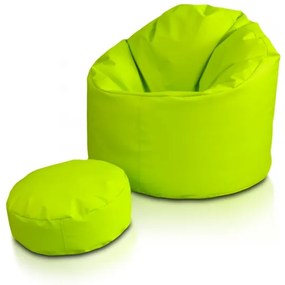 INTERMEDIC SK - Sedací vak Star 85x90 cm | ergonomický dizajn s podrúčkami, 300 l Farba: NC06 - Modrá svetlá (Polyester)