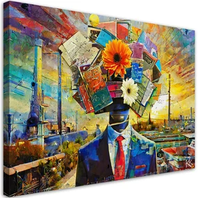 Gario Obraz na plátne Hlava plná myšlienok Rozmery: 60 x 40 cm