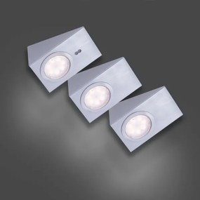 Leuchten Direkt 84111-55-3 - SADA 3x LED Osvetlenie nábytku THEO LED/3,6W/230V