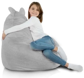 Kreslo pre deti Teddy Yeti sivé