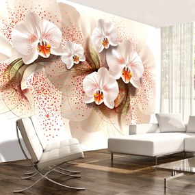 Artgeist Fototapeta - Pale yellow orchids Veľkosť: 350x245, Verzia: Premium