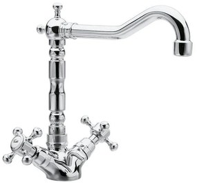 Stojančeková umývadlová batéria v lesklej striebornej farbe Antea – Sapho