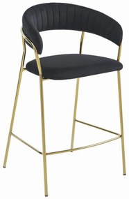 Barová stolička BADIA - čierna