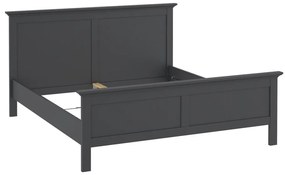 Sivá dvojlôžková posteľ 160x200 cm Paris – Tvilum