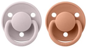 BIBS De Lux cumlíky, kaučuk 2ks - veľkosť 1 - Pink Plum Peach