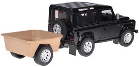 Auto na diaľkové ovládanie Rastar Land Rover Defender 1:14 so svetlami RC0712 Farba: čierna