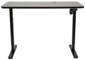 Výškovo nastaviteľný elektrický stôl BestBerg BBAT-14BB / rozmer 140x70 cm / výška 93,4-125,4 cm / čierny