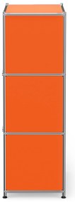 Komoda Kovová komoda »CN3« s výklopnými priečinkami, oranžová