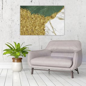 Obraz - Zelený mramor N⁰2 (90x60 cm)