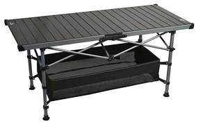 Skladací kempingový stôl 123x55cm antracit