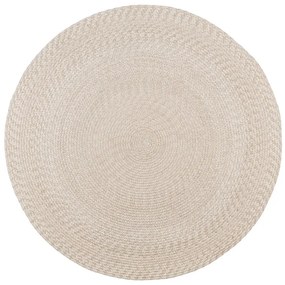 Dizajnový okrúhly koberec Nasya 180 cm pieskový