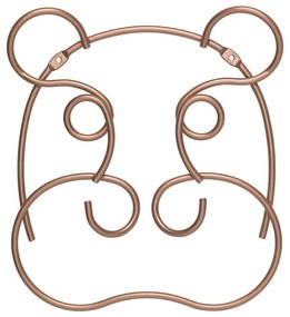 Nástenný oceľový háčik v medenej farbe Hippo – Metaltex