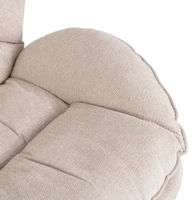 Relaxačné otočné kreslo DALILA krémové
