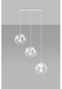 Sollux SL.1085 - Luster na lanku TULOS 3xE27/60W/230V biela