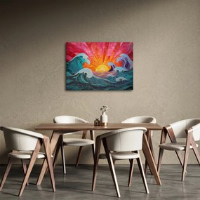 Obraz - Mozaika vĺn (70x50 cm)