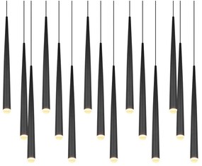 Čierne LED závesné svietidlo Cala – Trio Select