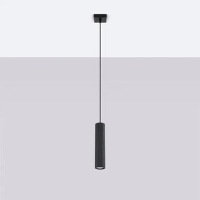 Sollux SL.1573 - Luster na lanku KARBON 1xGU10/10W/230V čierna