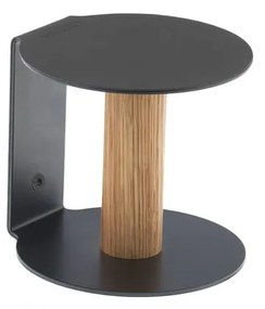 Čierny nástenný držiak na toaletný papier Nupo – LIND DNA