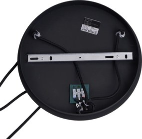 Art Deco závesná lampa čierna so sklom Smoke 3-Lights - Douglass