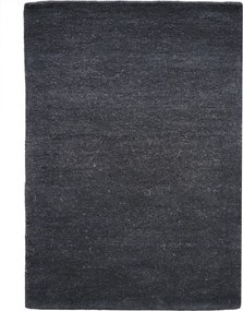 Asra, Ručne všívaný kusový koberec Asra wool čierna, 60x110, čierna, obývacia izba