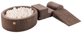 Bazénová zostava Corduroy Brown, 90x30 cm